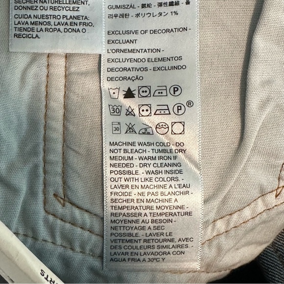 Levi’s 501 Mid Thigh Shorts in Salsa Center Dark Wash Size 33 - Picture 7 of 11